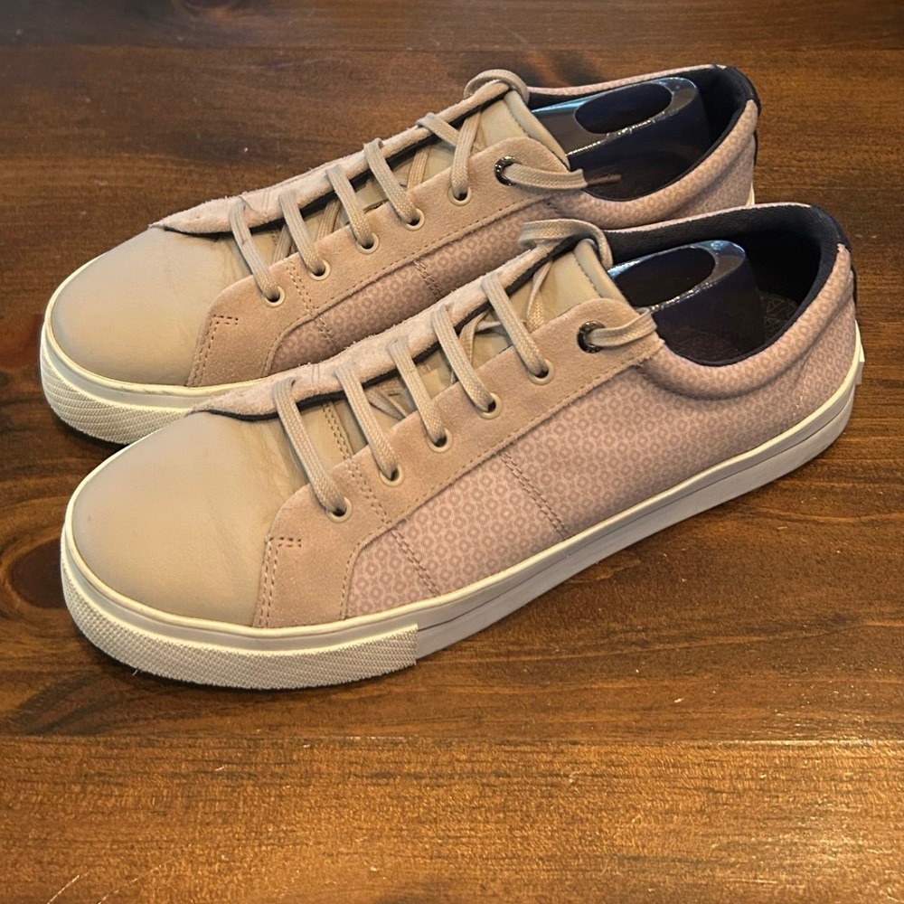Ted Baker Ephrols Sneakers Mens 11 Grey Leather Suede Low Top Trainers Designer